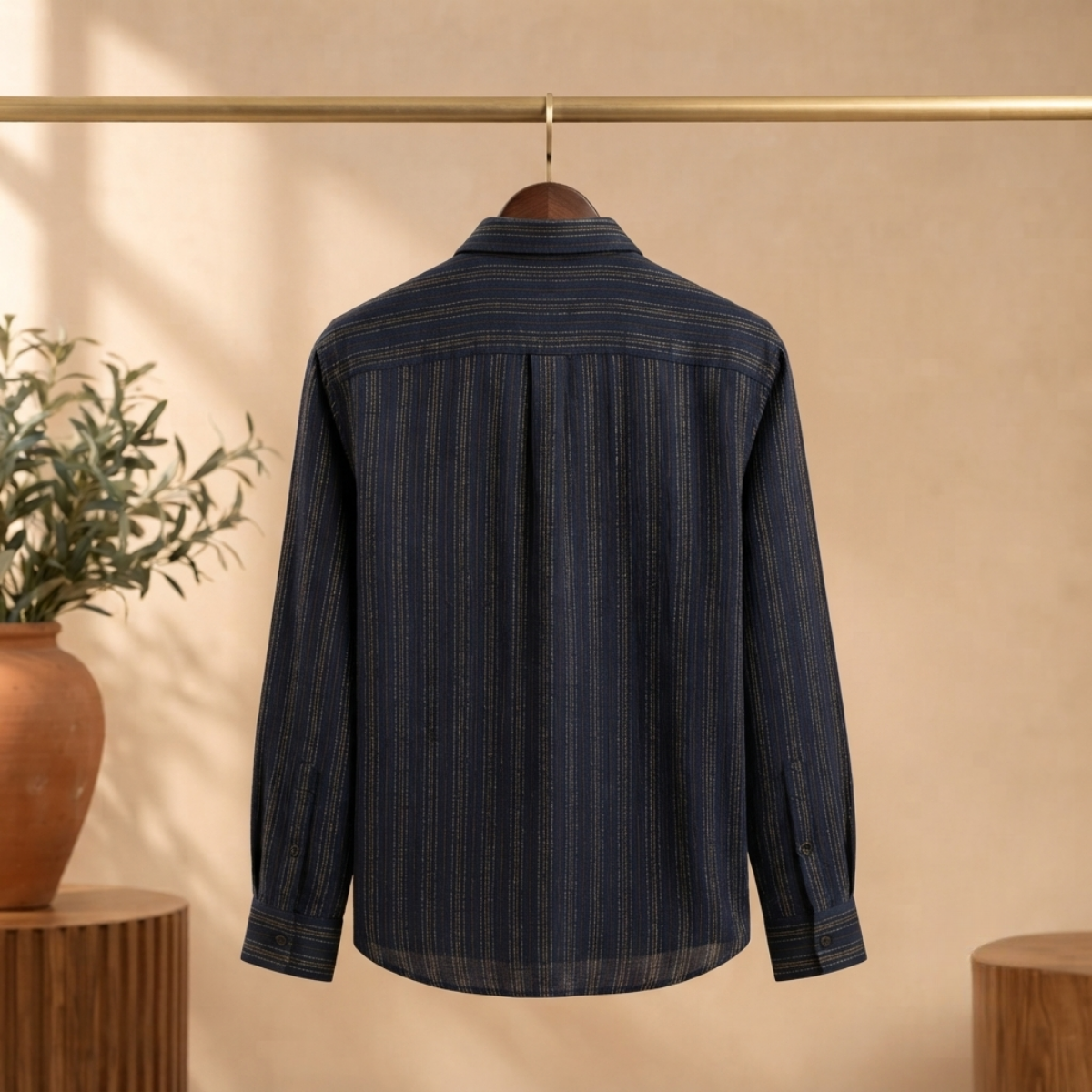 3 Pack Classic Striped Cotton Shirts ( C9 )