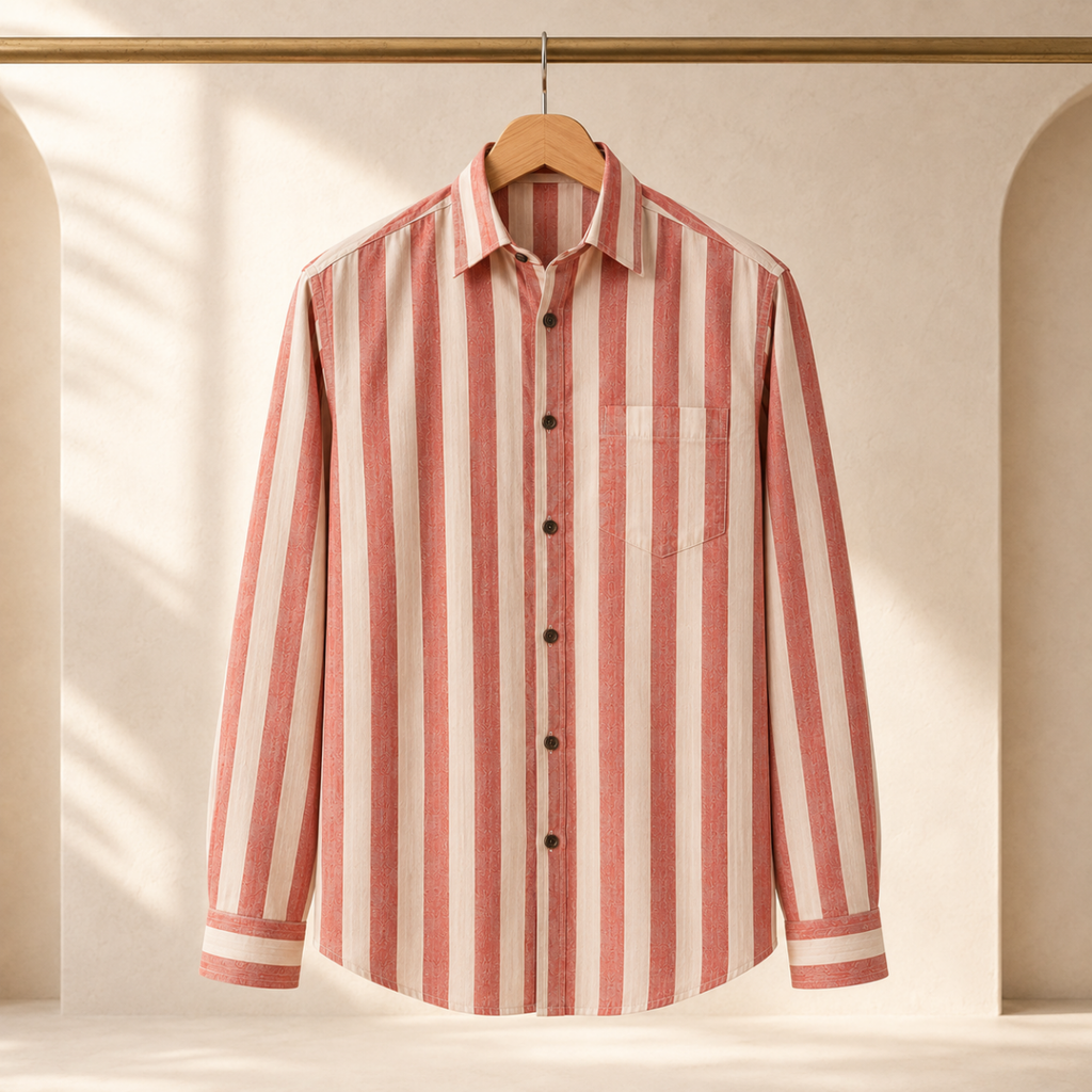 3 Pack Classic Striped Cotton Shirts ( C2 )