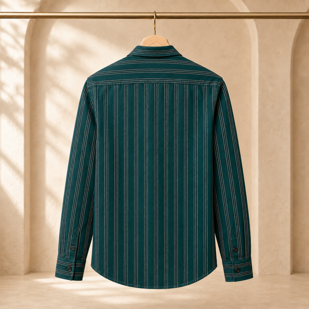 3 Pack Classic Striped Cotton Shirts ( C2 )