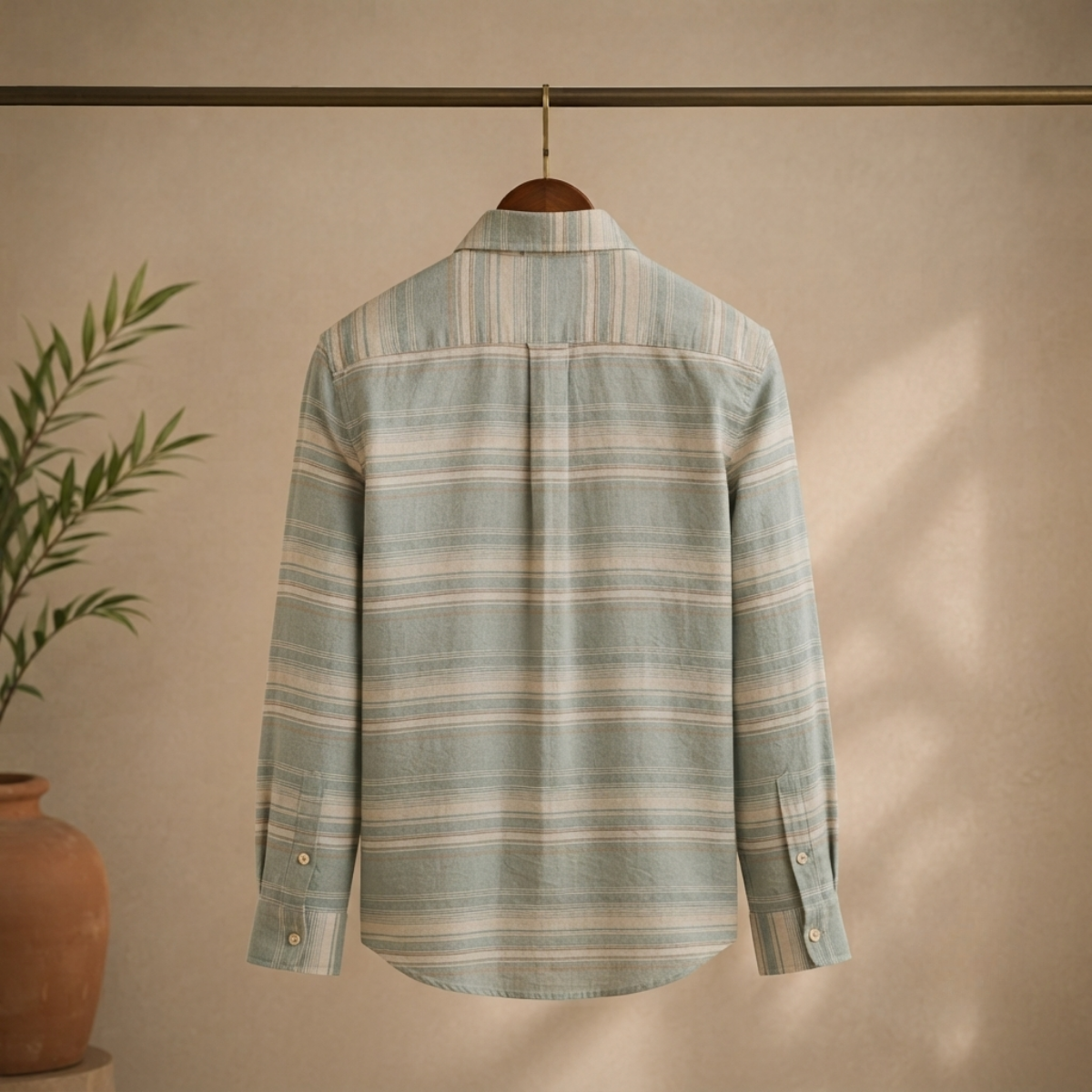 3 Pack Classic Striped Cotton Shirts ( C6 )