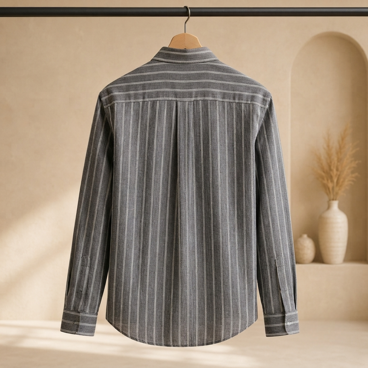 3 Pack Classic Striped Cotton Shirts ( C1 )