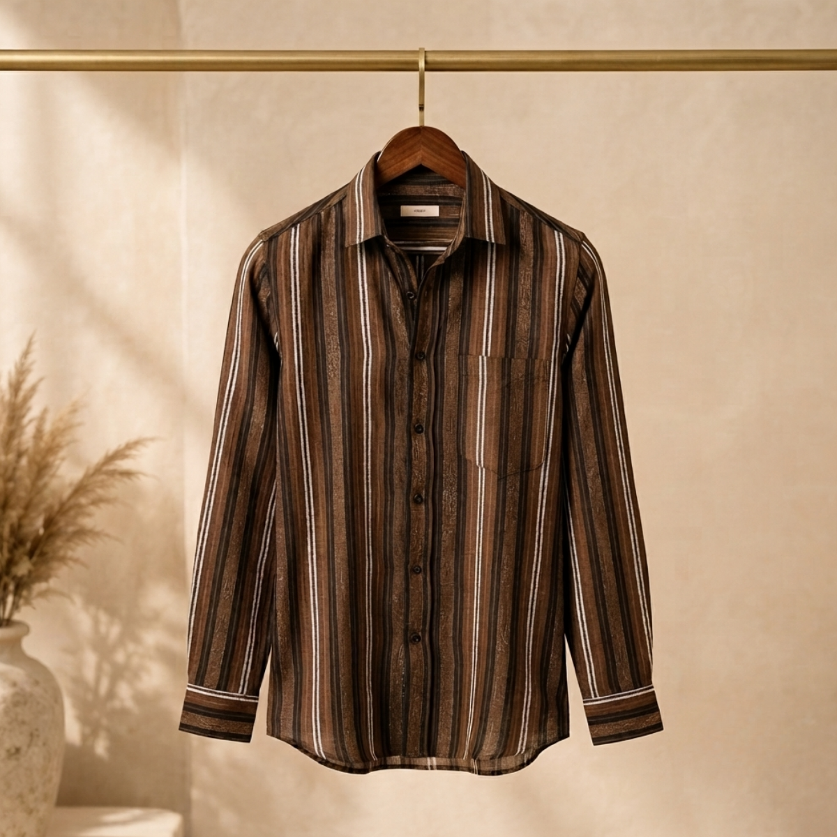 3 Pack Classic Striped Cotton Shirts ( C8 )
