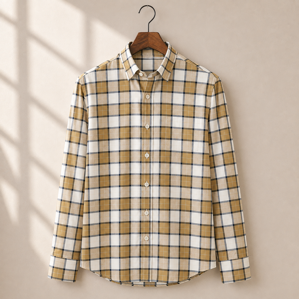 3 Pack Checked Cotton Shirts ( C-2 )