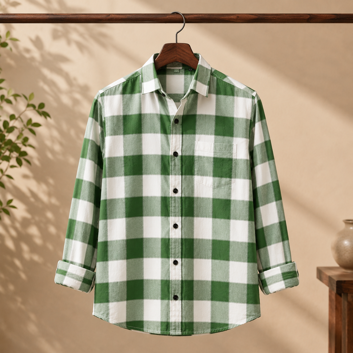 3 Pack Checked Cotton Shirts ( C-3 )