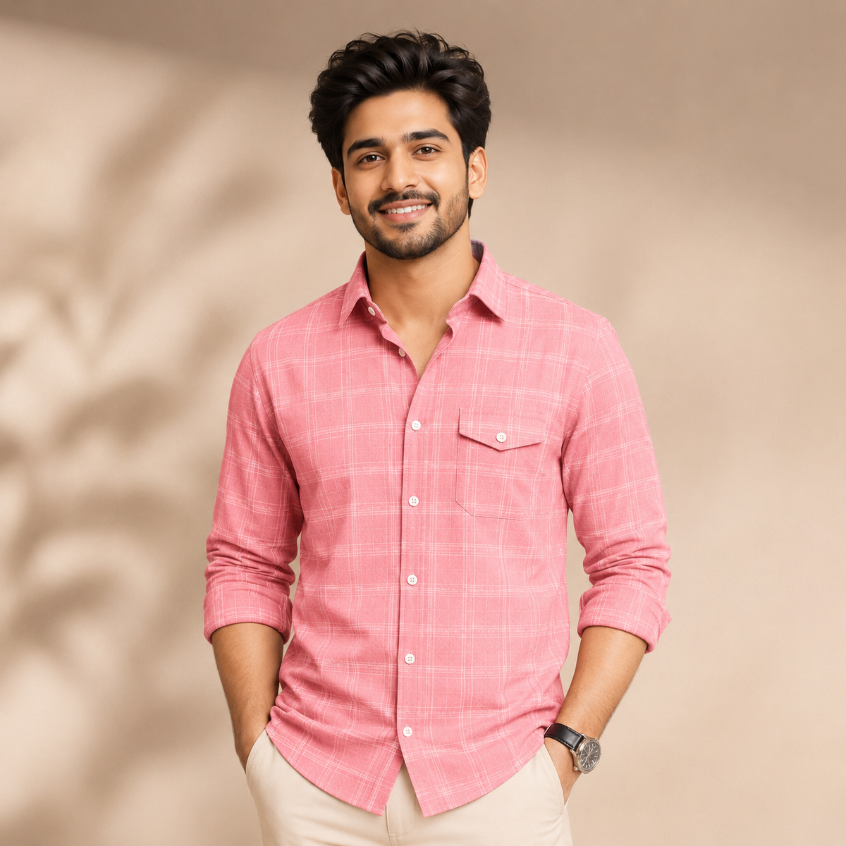 3 Pack Checked Cotton Shirts ( C-4 )