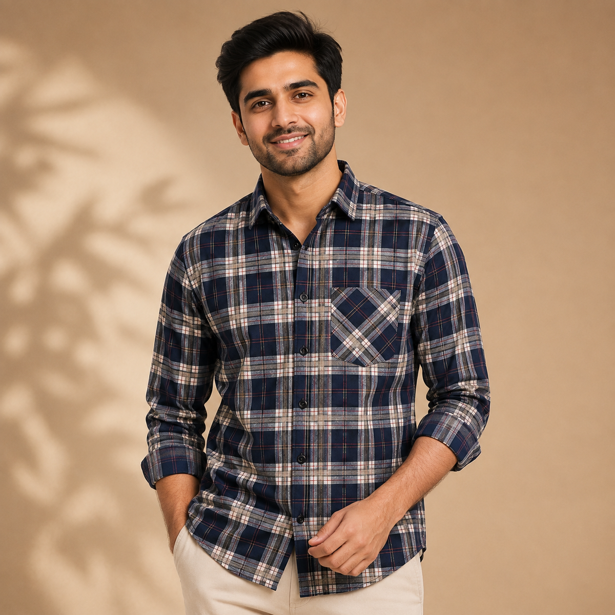 3 Pack Checked Cotton Shirts ( C-5 )