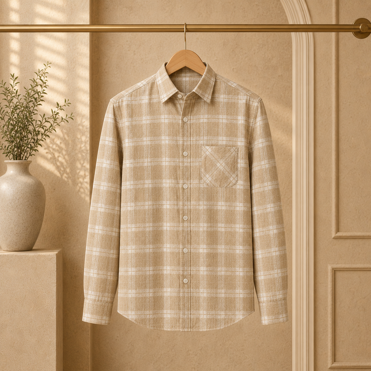 3 Pack Checked Cotton Shirts ( C-6 )